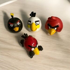 Angry Birds Collectible Toy PVC Figures Large Red Chuck‎ Matilda Bird 2012 + Car